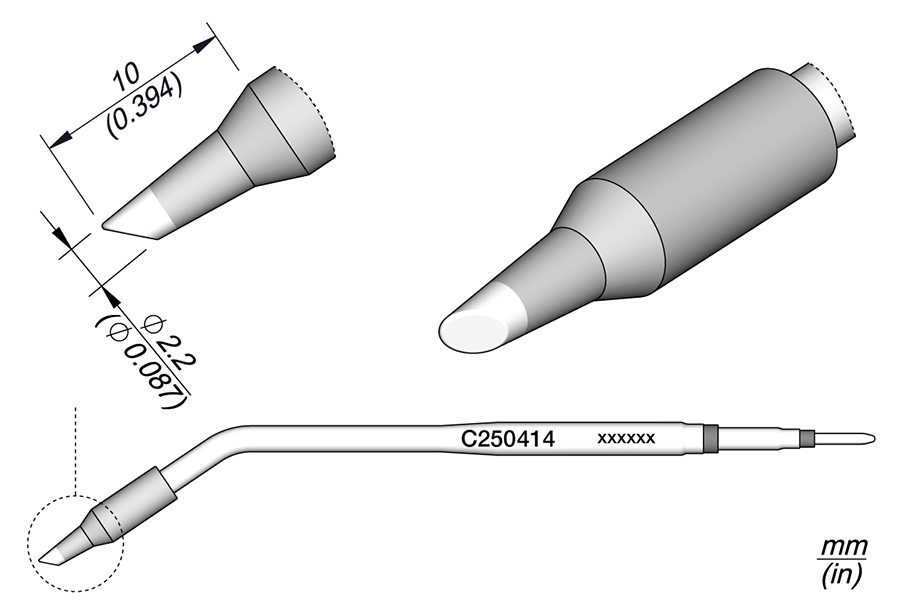 C250414 - Bevel Cartridge Ø 2.2